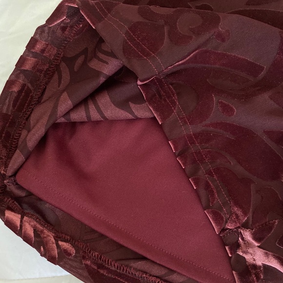 Bodycon Dress with Velvet Detailing - Picture 5 of 5